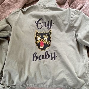 Army Green Denim Jacket